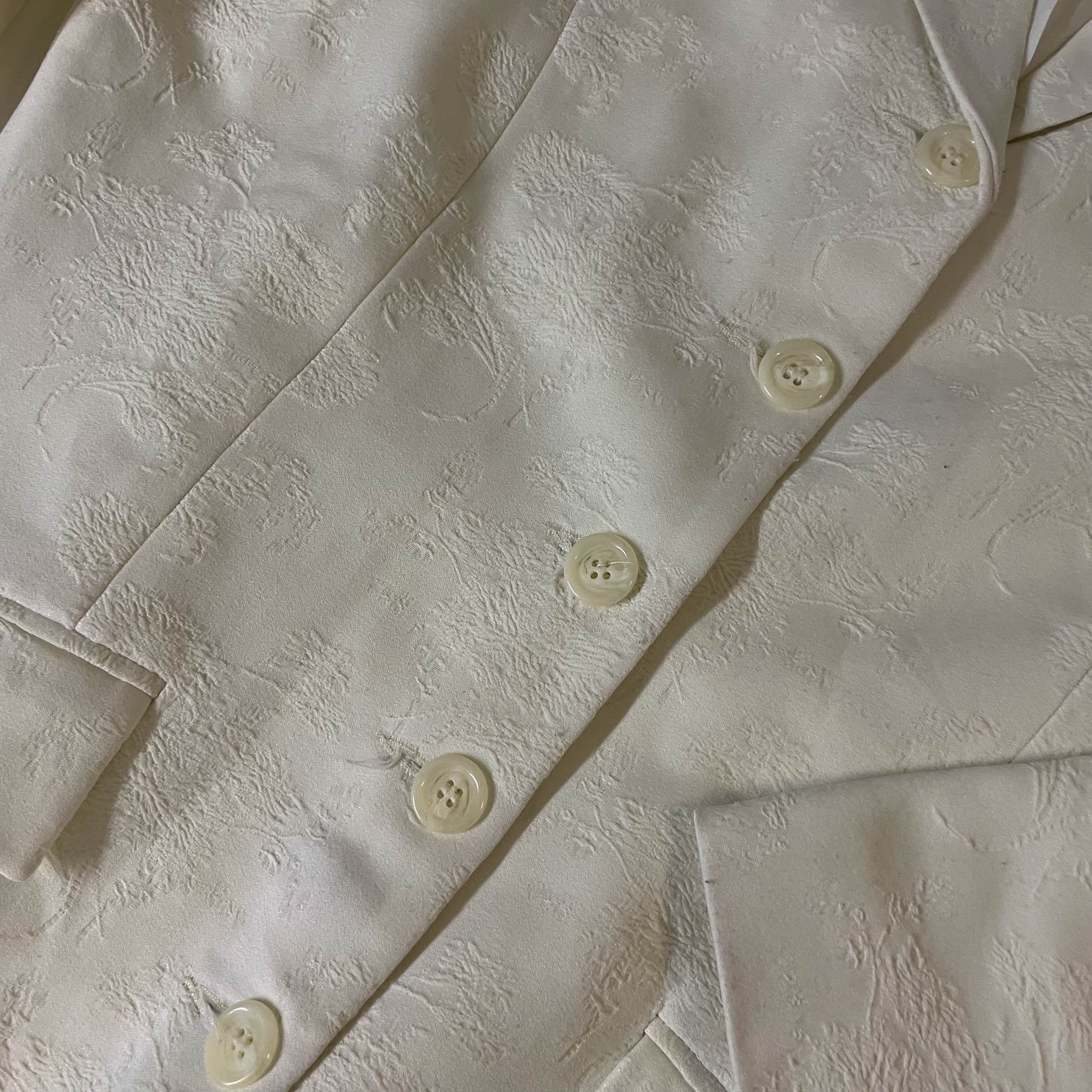 Vintage Women's white coat in S/M| L35 W20| SKU 3797