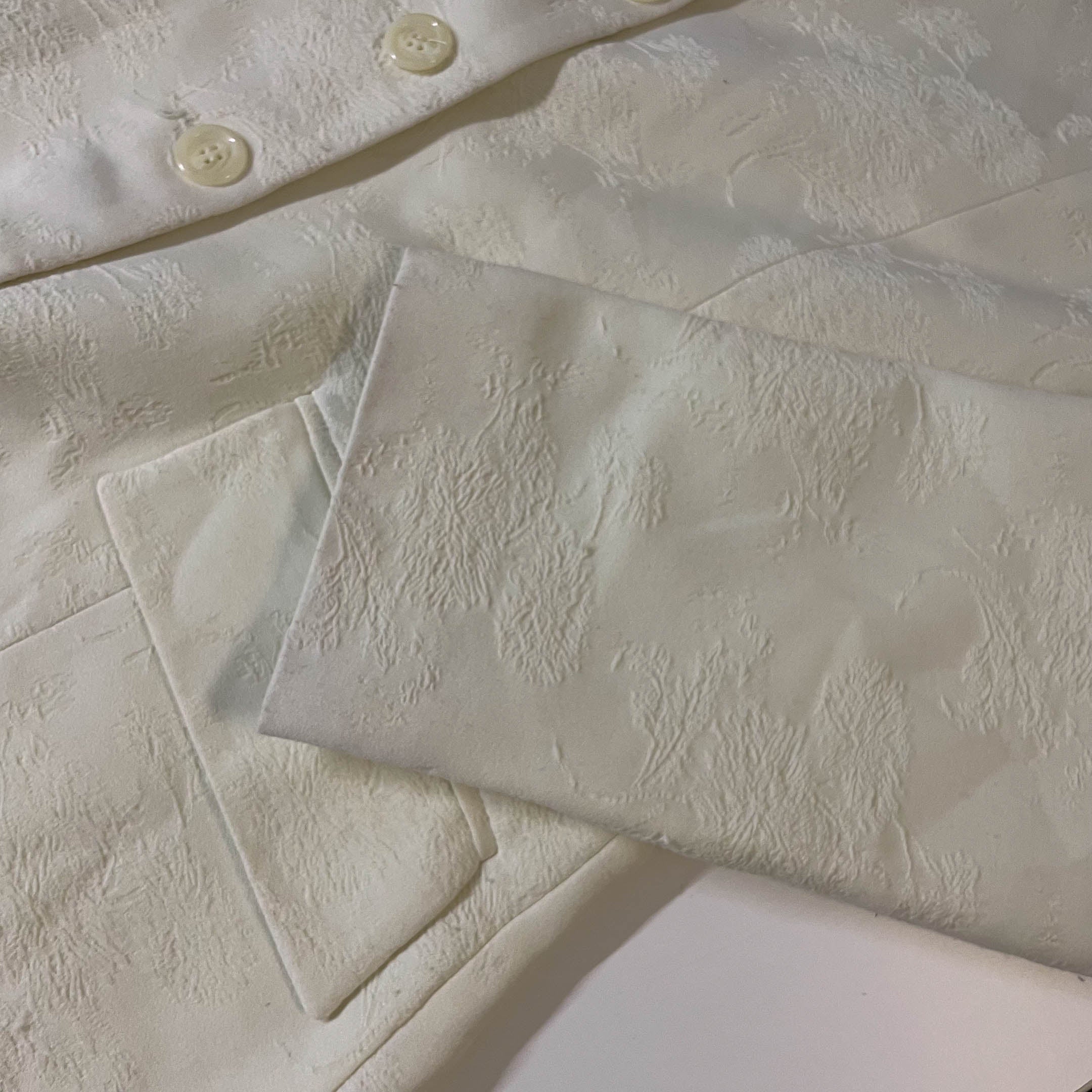 Vintage Women's white coat in S/M| L35 W20| SKU 3797