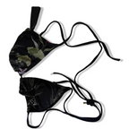 Vintage Ted Baker London women's floral print bikini top| SKU 3798<br>