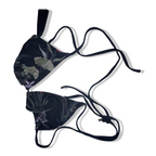 Vintage Ted Baker London women's floral print bikini top| SKU 3798<br>