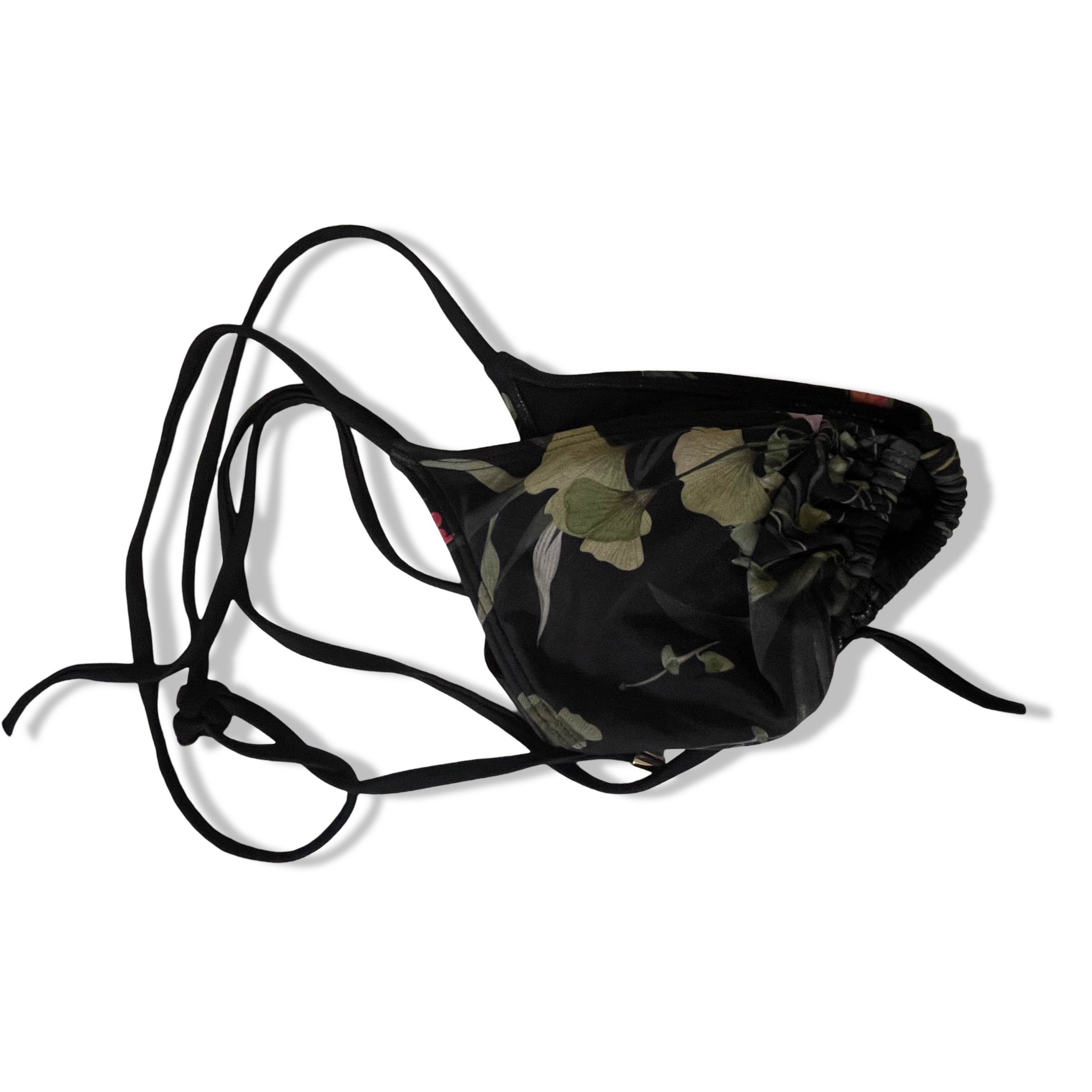 Vintage Ted Baker London women's floral print bikini top| SKU 3798<br>
