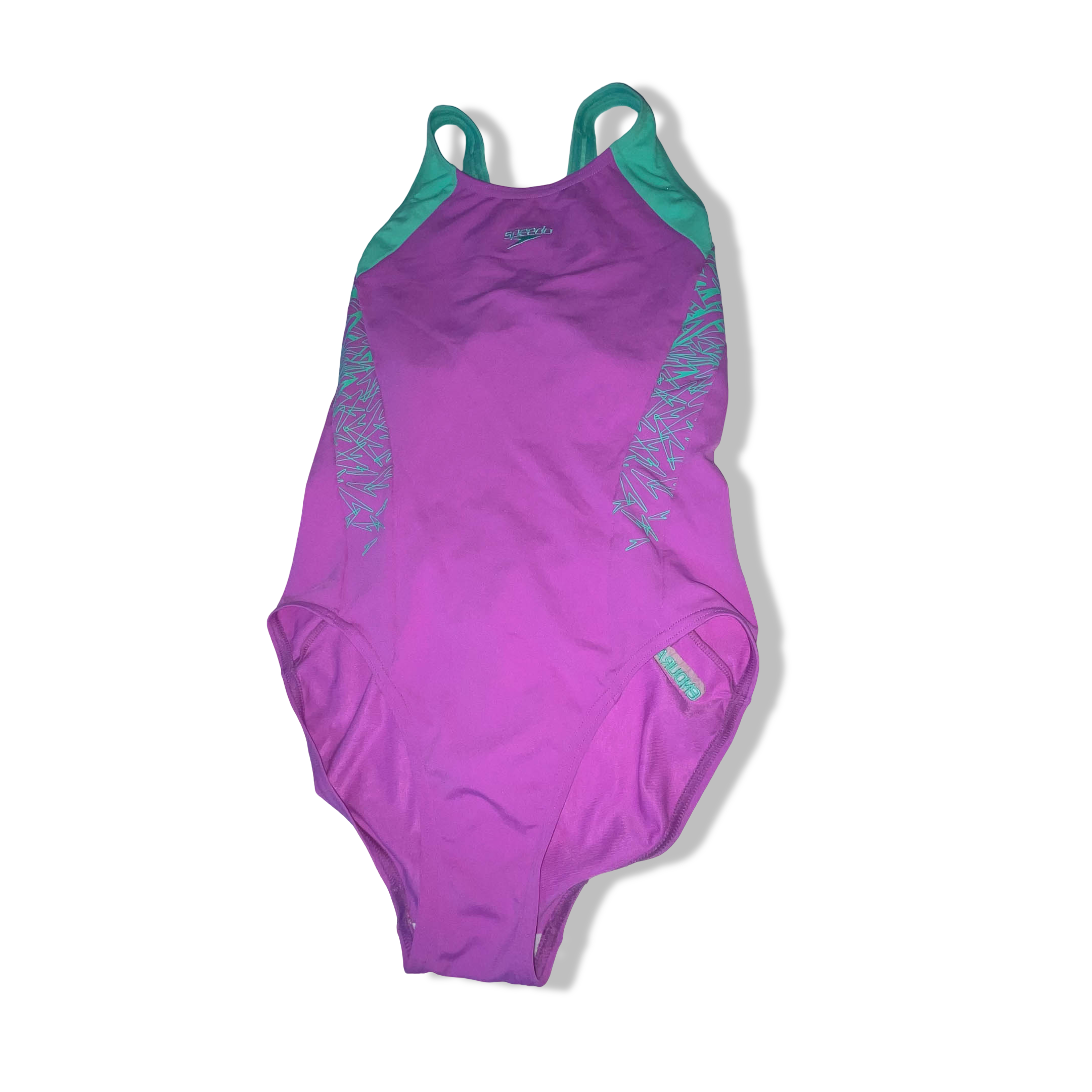 Vintage Speedo Revolve purple Swim Suit Girls Size XS| L 20 W 11| SKU 3801
