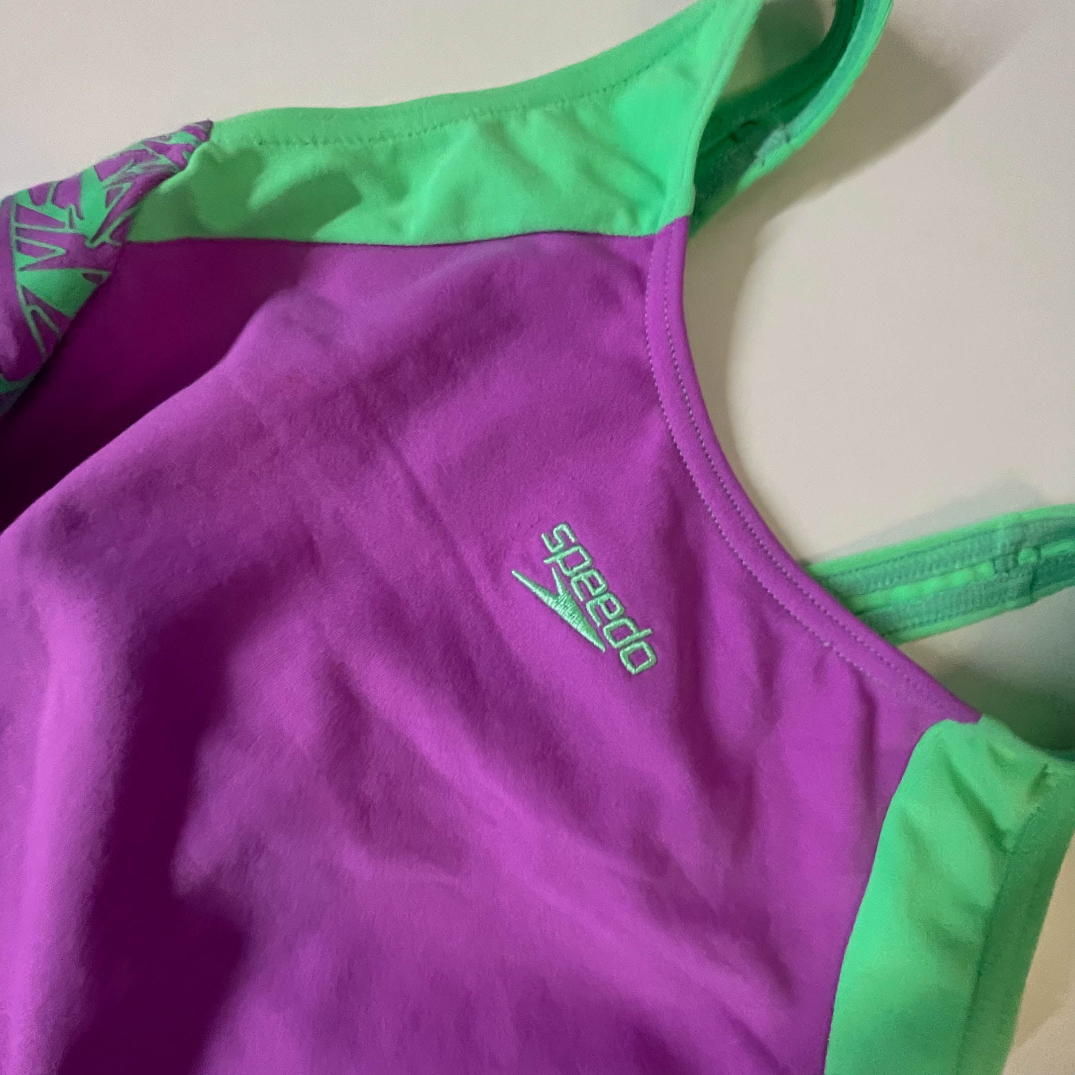 Vintage Speedo Revolve purple Swim Suit Girls Size XS| L 20 W 11| SKU 3801