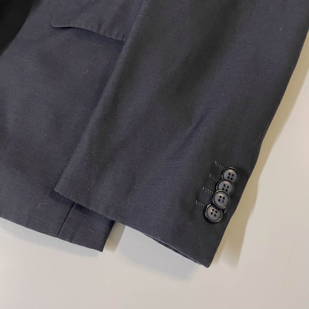 Vintage Men's Dorian Black Tailored fit black blazers in M| L 32 W 20| SKU 3802