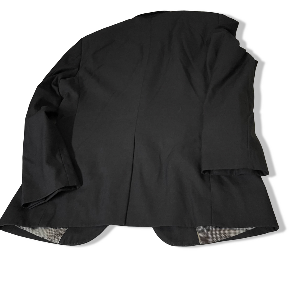 Vintage Men's Dorian Black Tailored fit black blazers in M| L 32 W 20| SKU 3802
