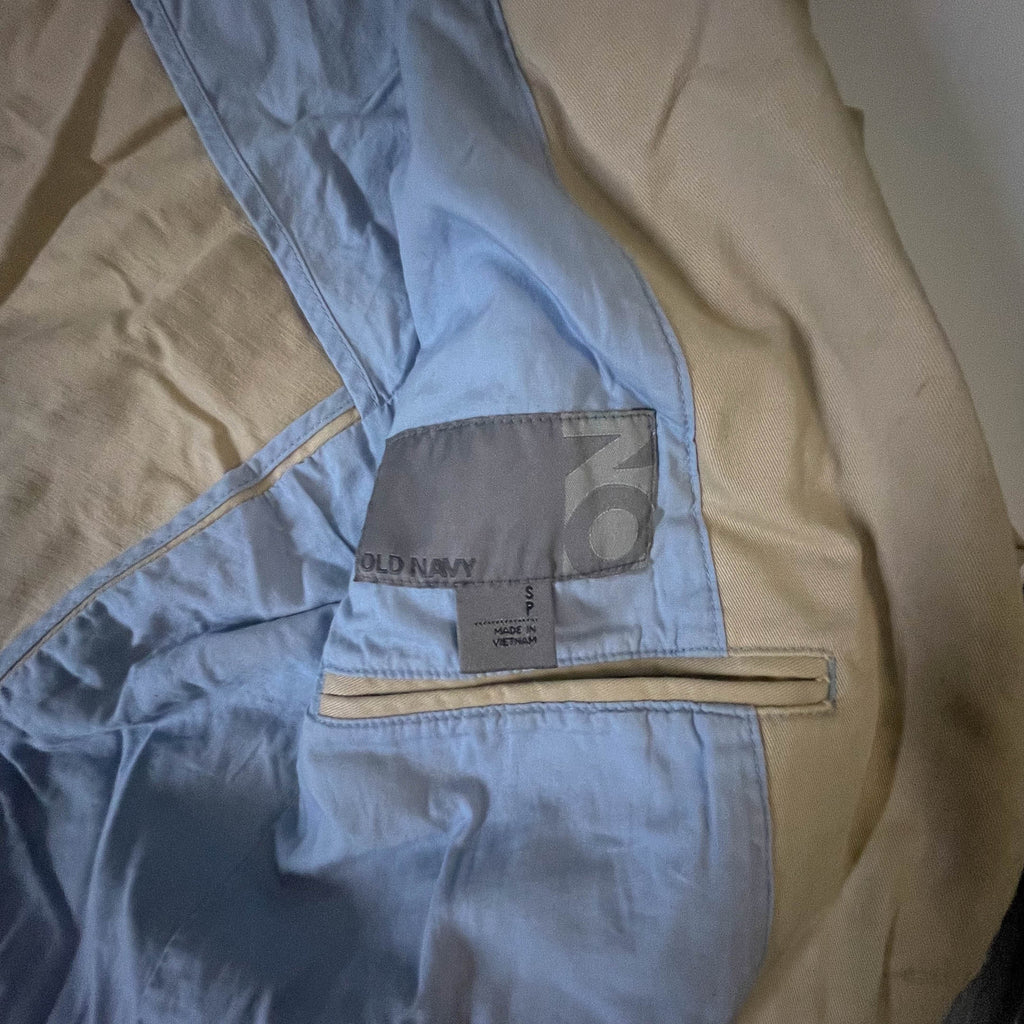 Vintage Old Navy Made in Vietnam Women's cream suit jacket in S|L30 W19|SKU 3803