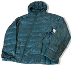 Vintage Women's Uniqlo green puffer padded hoodie jacket in XL |L25 W19|SKU 3804