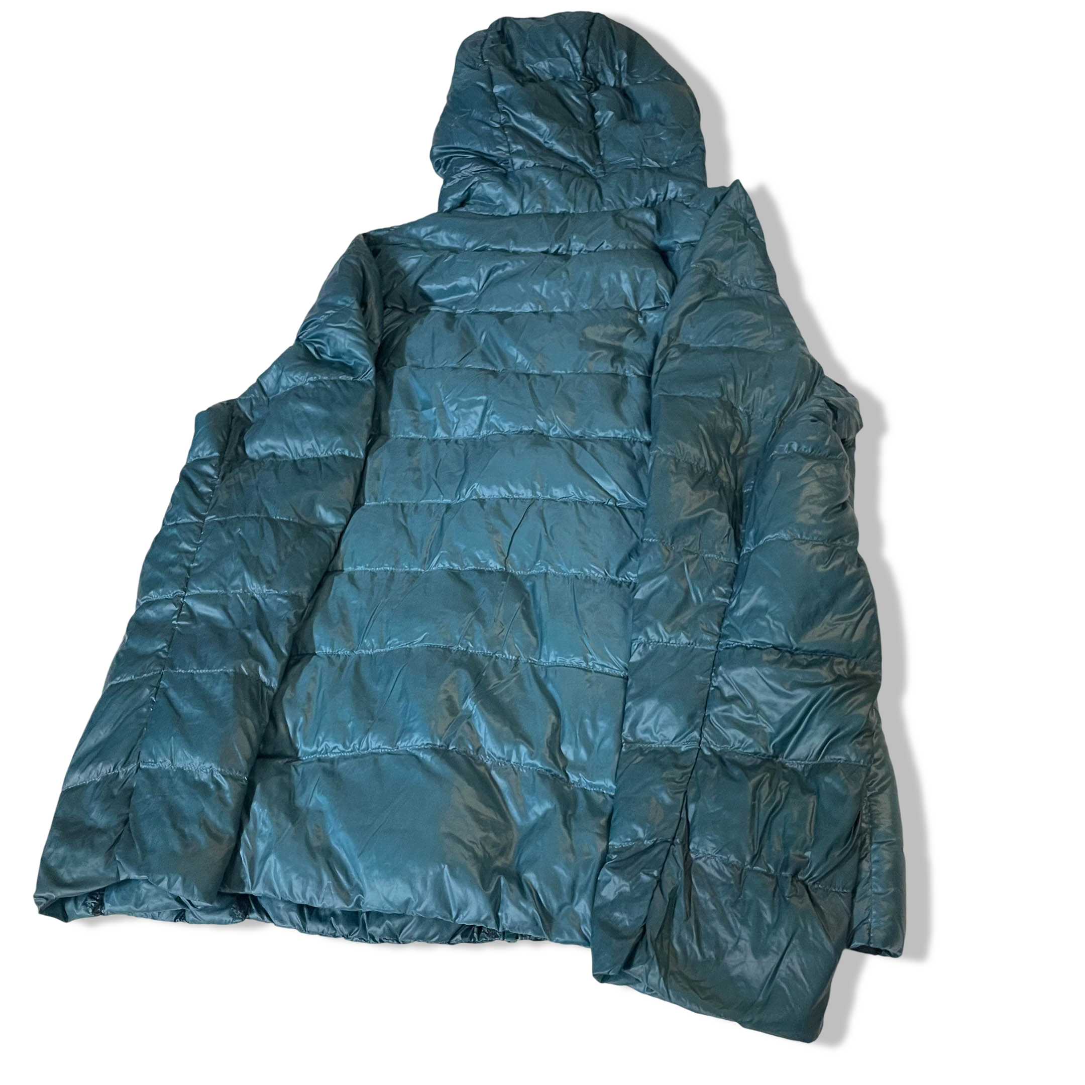 Vintage Women's Uniqlo green puffer padded hoodie jacket in XL |L25 W19|SKU 3804