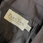 Vintage Part Two women's khaki green single breasted blazer UK 14|L29W20|SKU3806