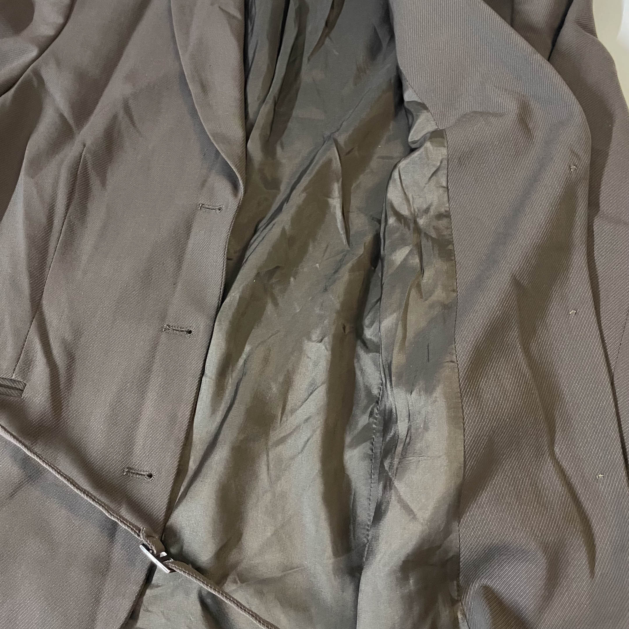 Vintage Part Two women's khaki green single breasted blazer UK 14|L29W20|SKU3806