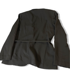 Vintage Part Two women's khaki green single breasted blazer UK 14|L29W20|SKU3806