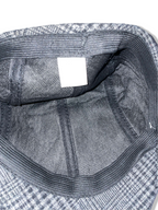 Vintage men's grey plaid flat cap| SKU 4938