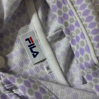 Vintage Fila Geometric pattern white full zip hoodie in M|L24 W 17| SKU 3814