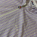Vintage Fila Geometric pattern white full zip hoodie in M|L24 W 17| SKU 3814