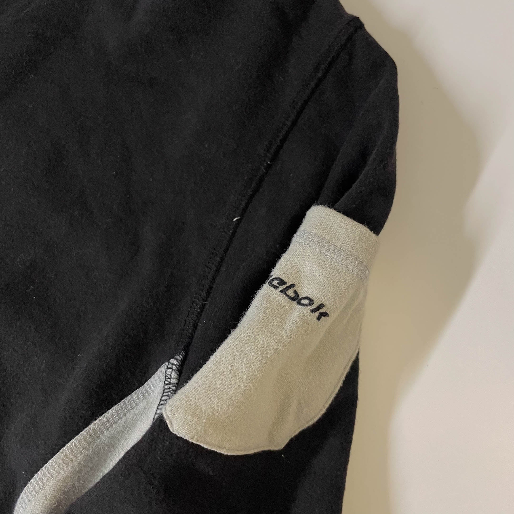 Vintage Black Reebok Fleece full zip high neck jacket in M|L25 W19|SKU 3815