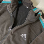 Vintage Adidas 90's women's brown full zip jacket in M|L26 W22| SKU 3818