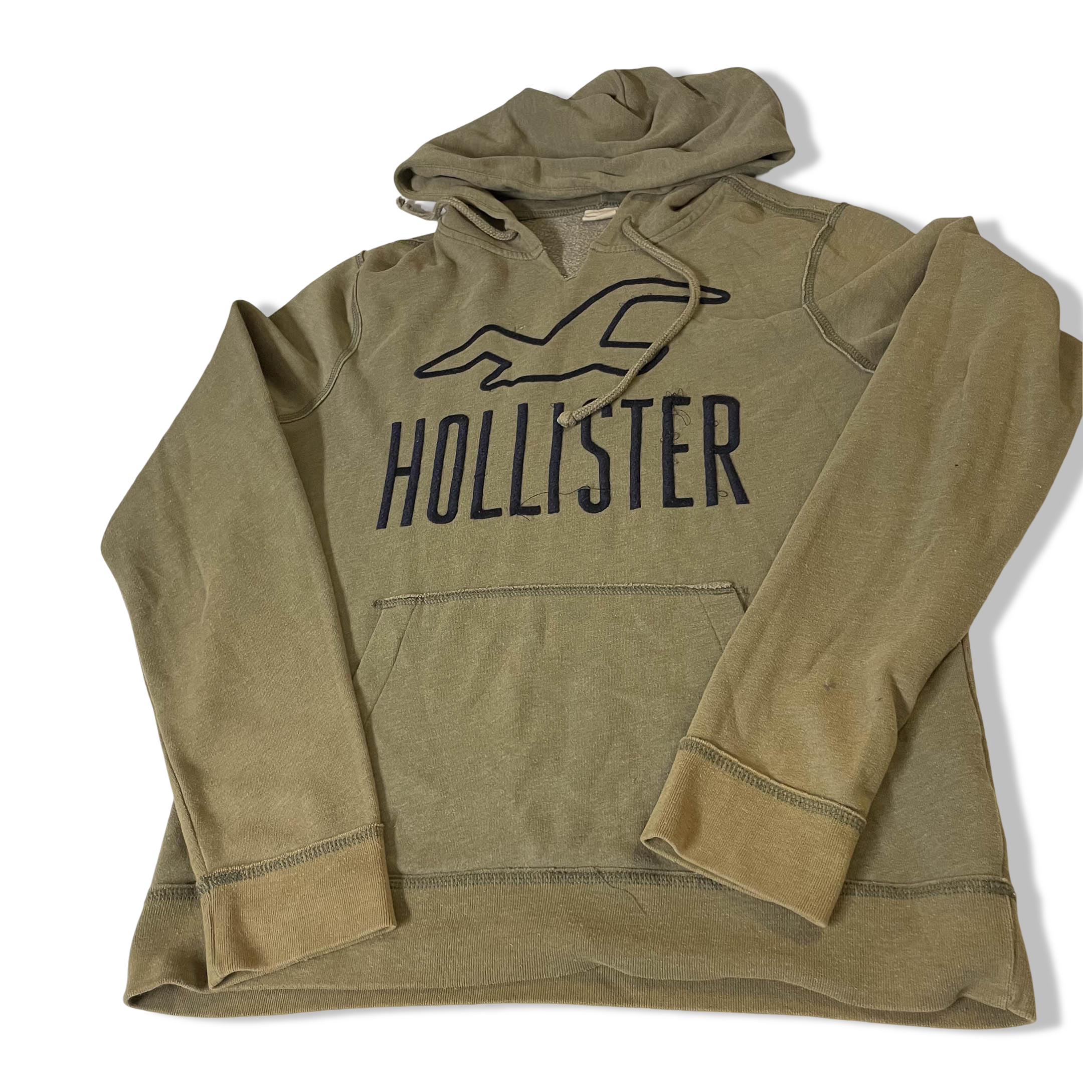 Vintage Hollister green hoodie in L| L26 W21| SKU3823