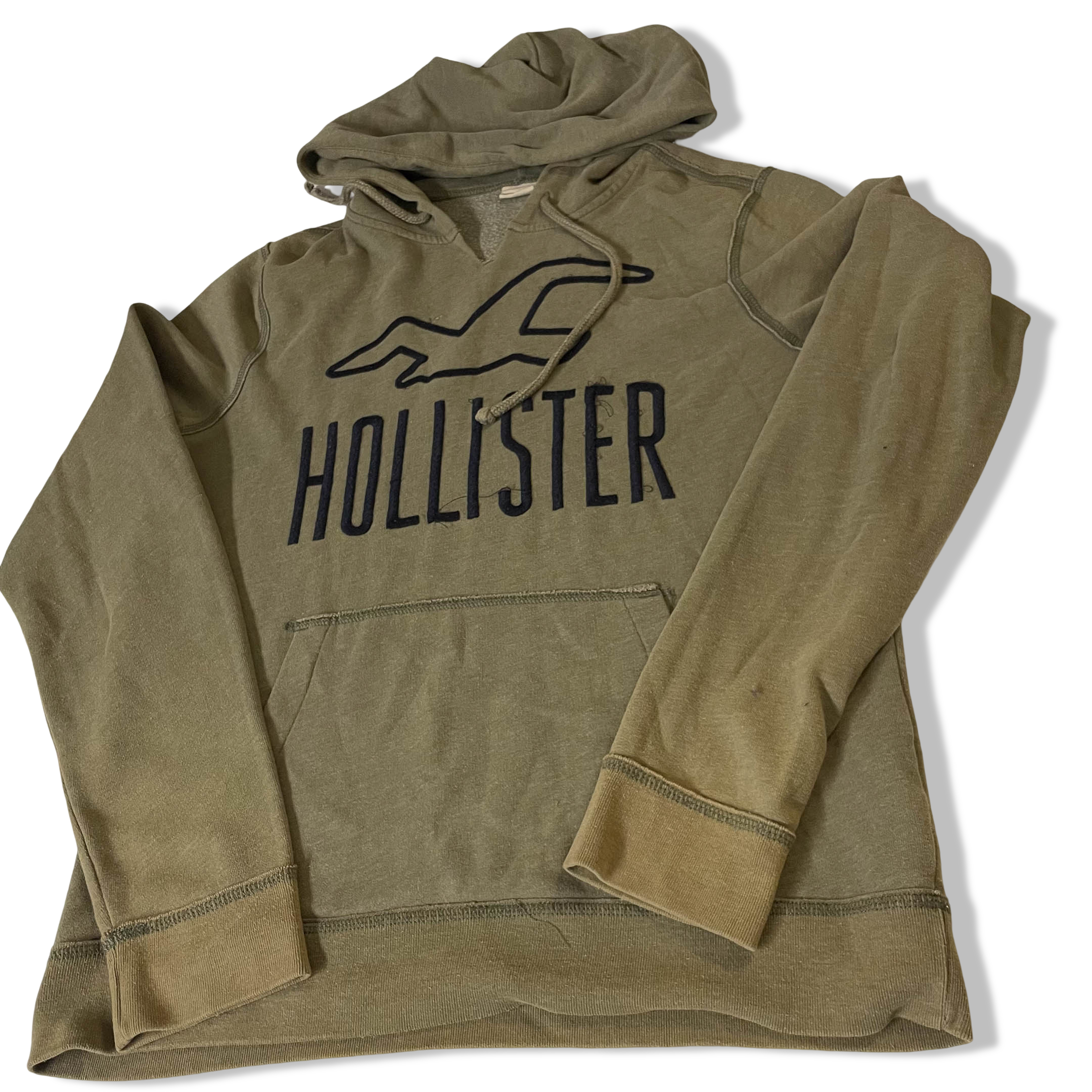 Vintage Hollister green hoodie in L| L26 W21| SKU3823