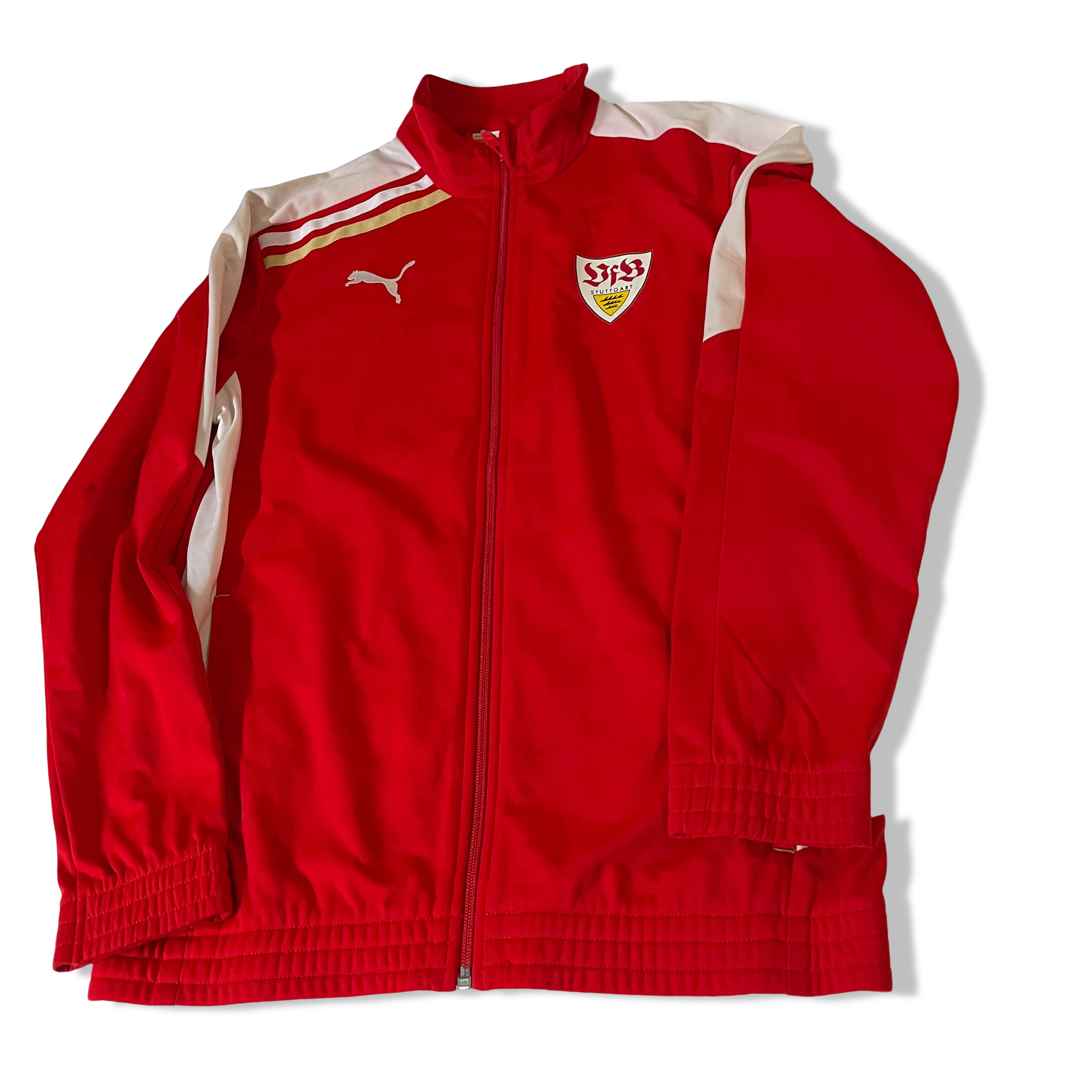 Vintage Puma sport life style red full zip track jacket in XL| SKU 3824