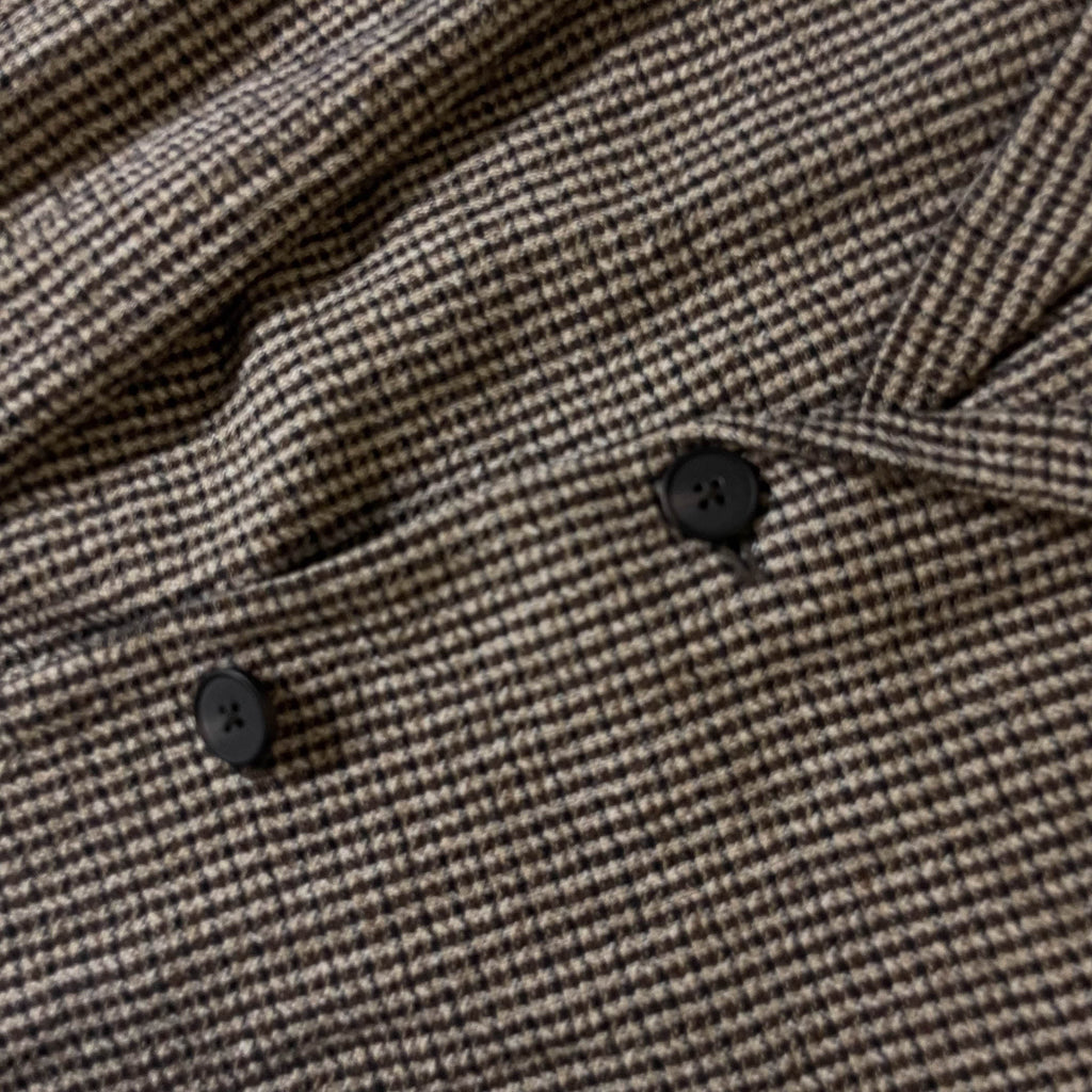 Vintage Zara brown Plaid men's tailored suit made in Turkey in L| SKU 3830