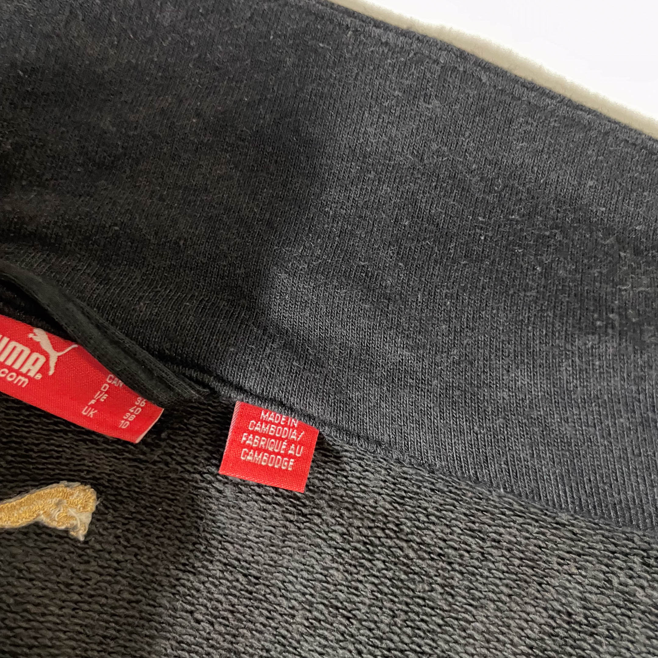 Vintage 90's Puma Black small full zip high neck jacket|L25 W19| SKU 3831