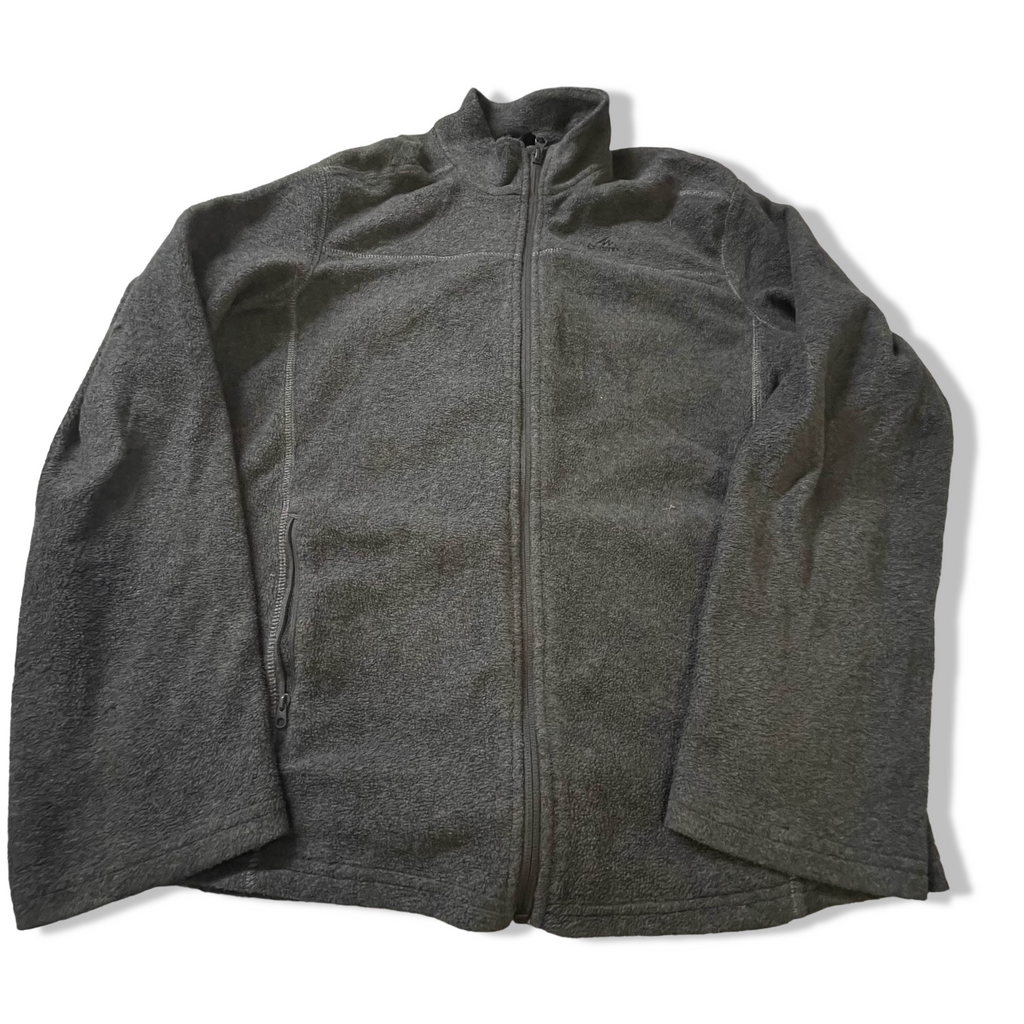 Vintage Decathlon Men's fleece grey full zip high neck jacket in M|L30W21|3833