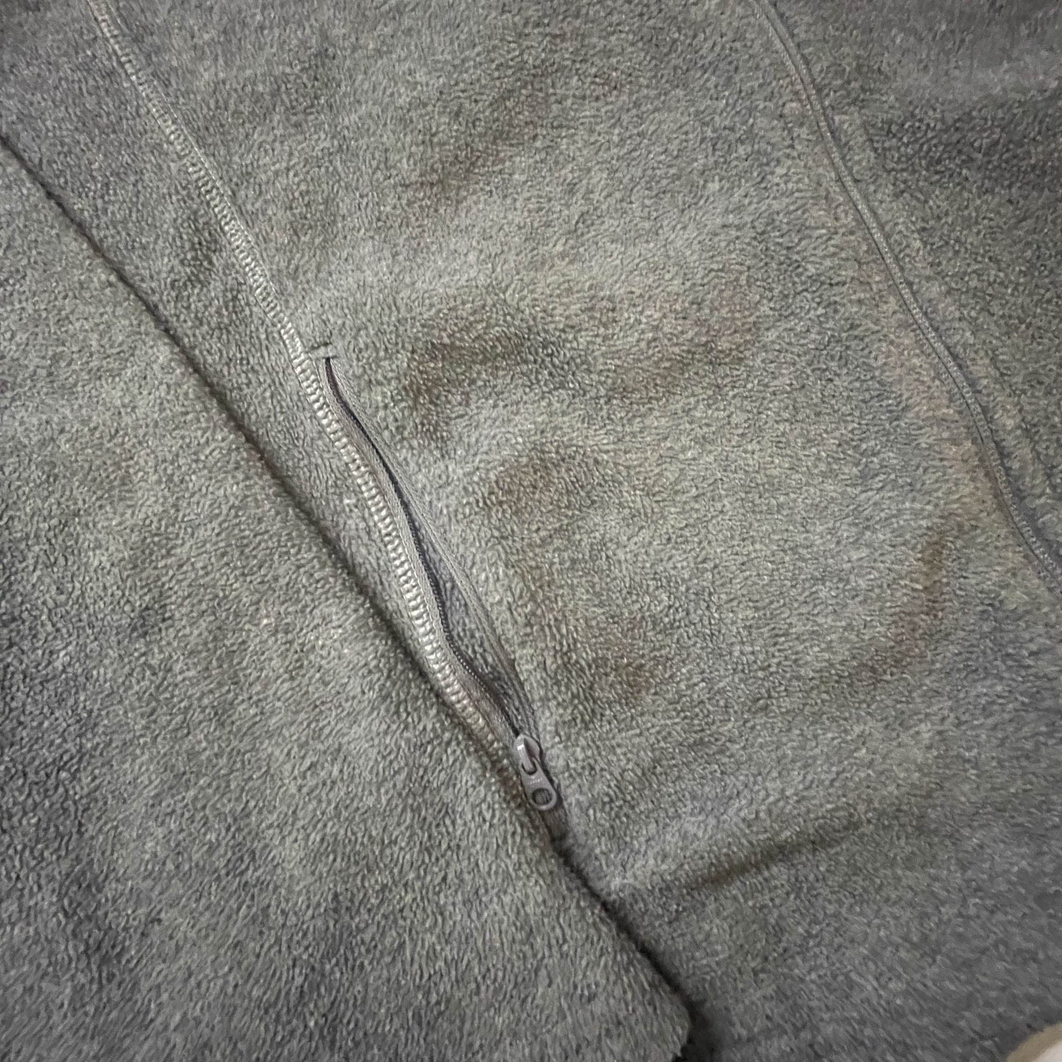 Vintage Decathlon Men's fleece grey full zip high neck jacket in M|L30W21|3833
