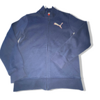 Vintage Puma sport life style womens navy blue full zip jacket in L|l25w18| 3837