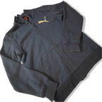 Vintage Puma sport life style womens navy blue full zip jacket in L|l25w18| 3837