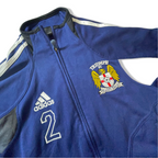Vintage Adidas Triumph FC full zip women's blue track top in M|L26 BW20|SKU 3839