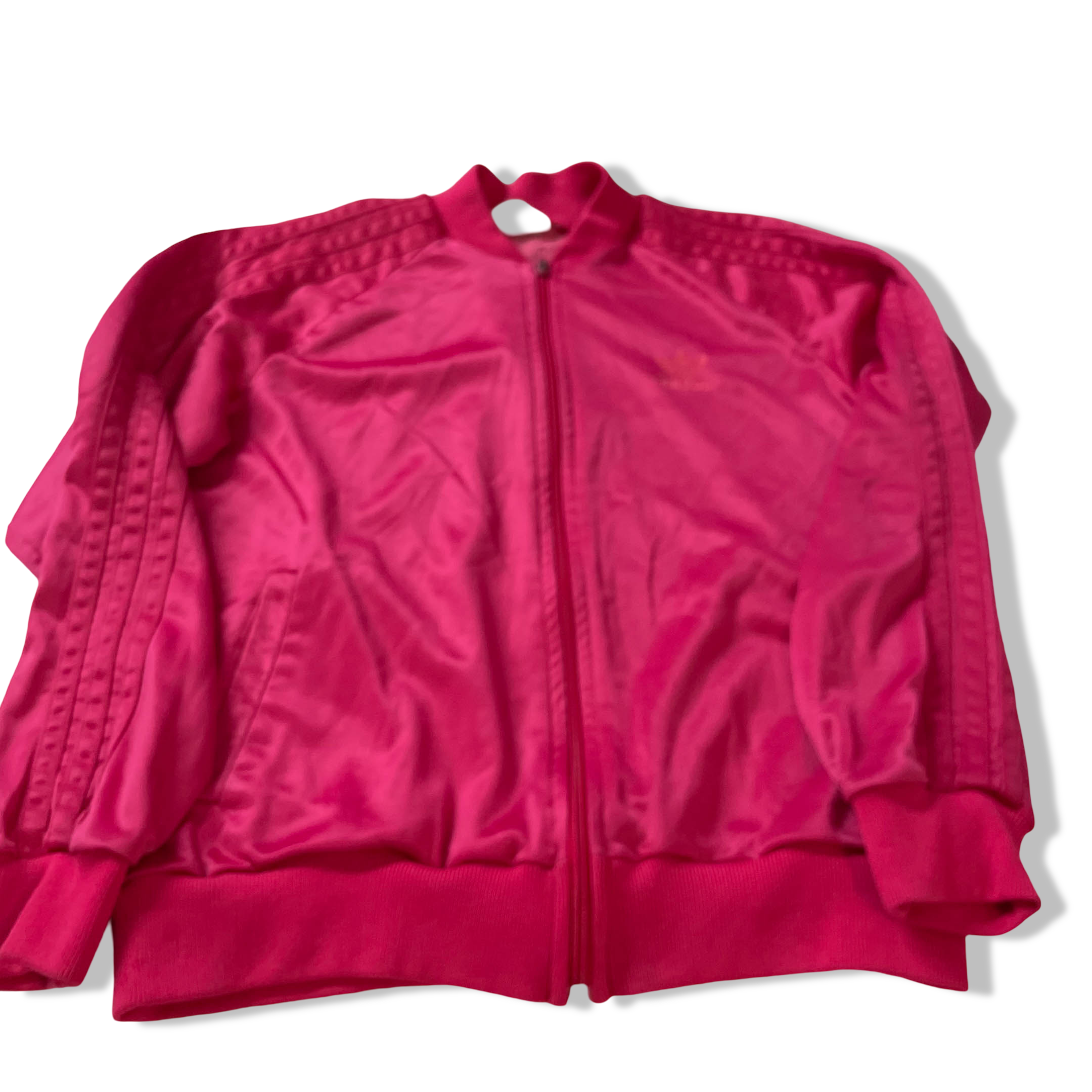 Vintage Adidas women's made in USA full zip pink jacket|L25 W20|SKU 3840