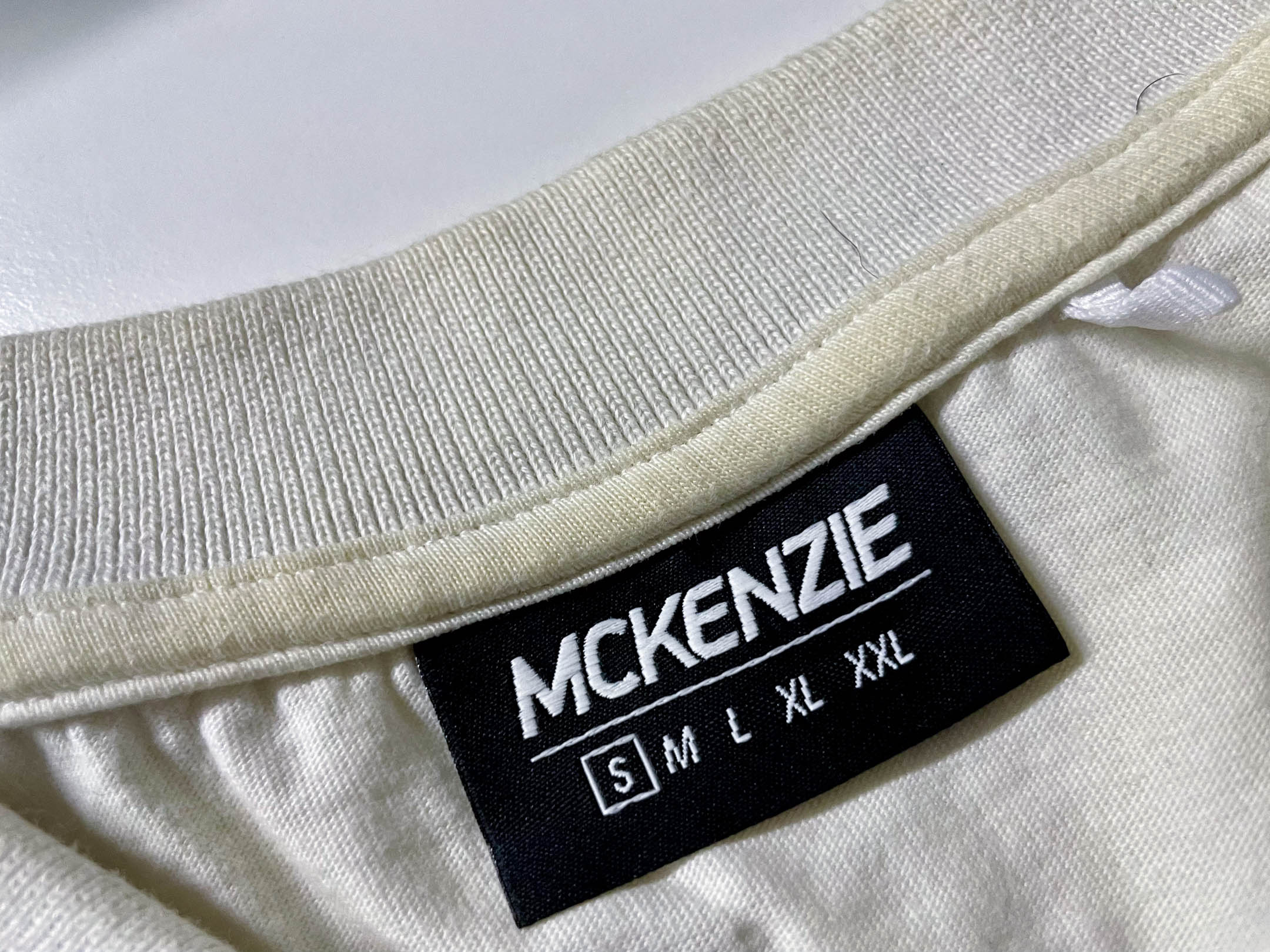 Vintage Men's Mckenzie multi color stripe short sleeve polo's in S|L28 W18|SKU 4118