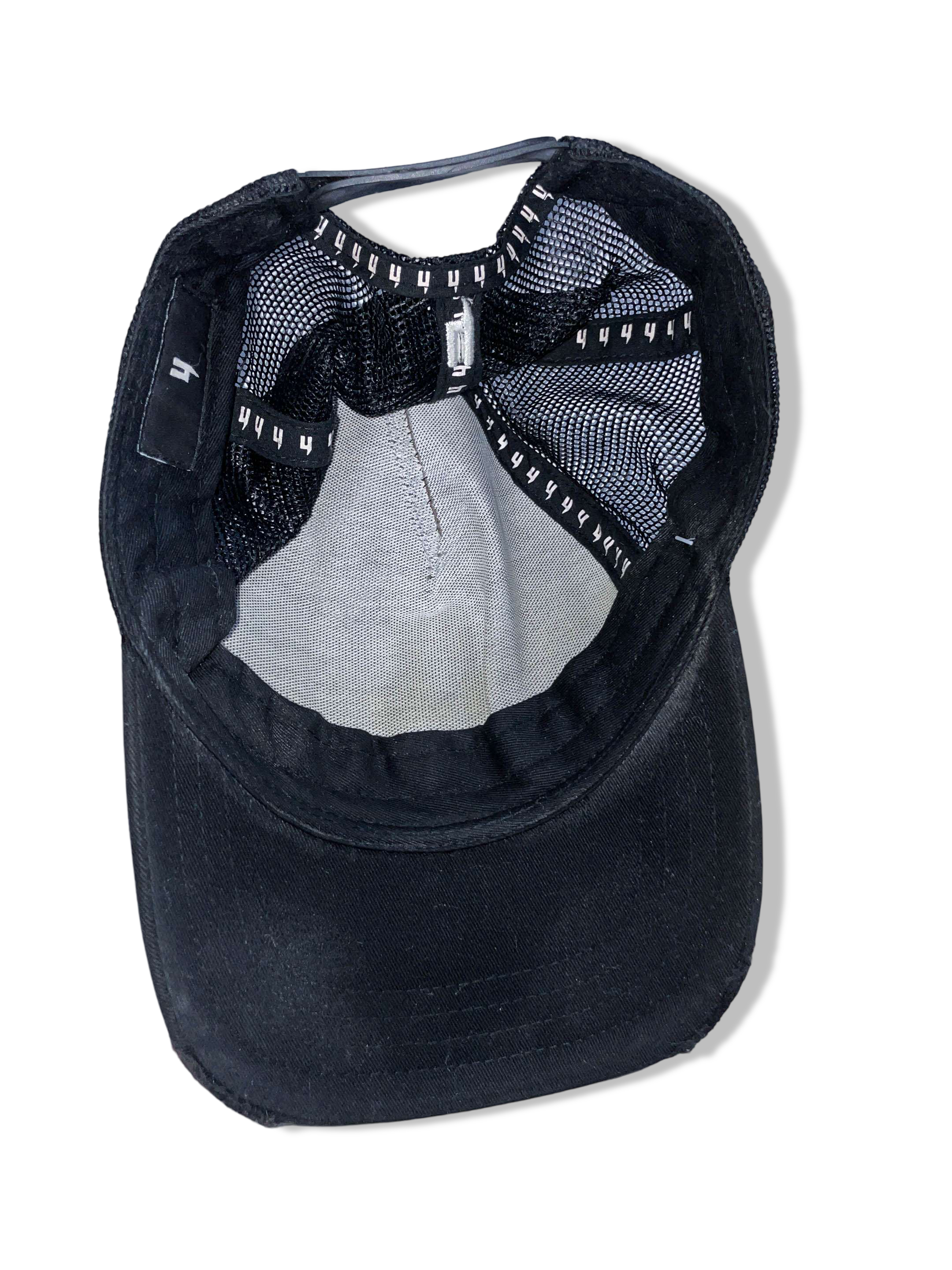 Vintage black & brown four crest men's trucker cap| SKU 4944