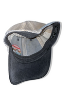 Vintage men's Wueshop grey colourblock trucker cap| SKU 4945
