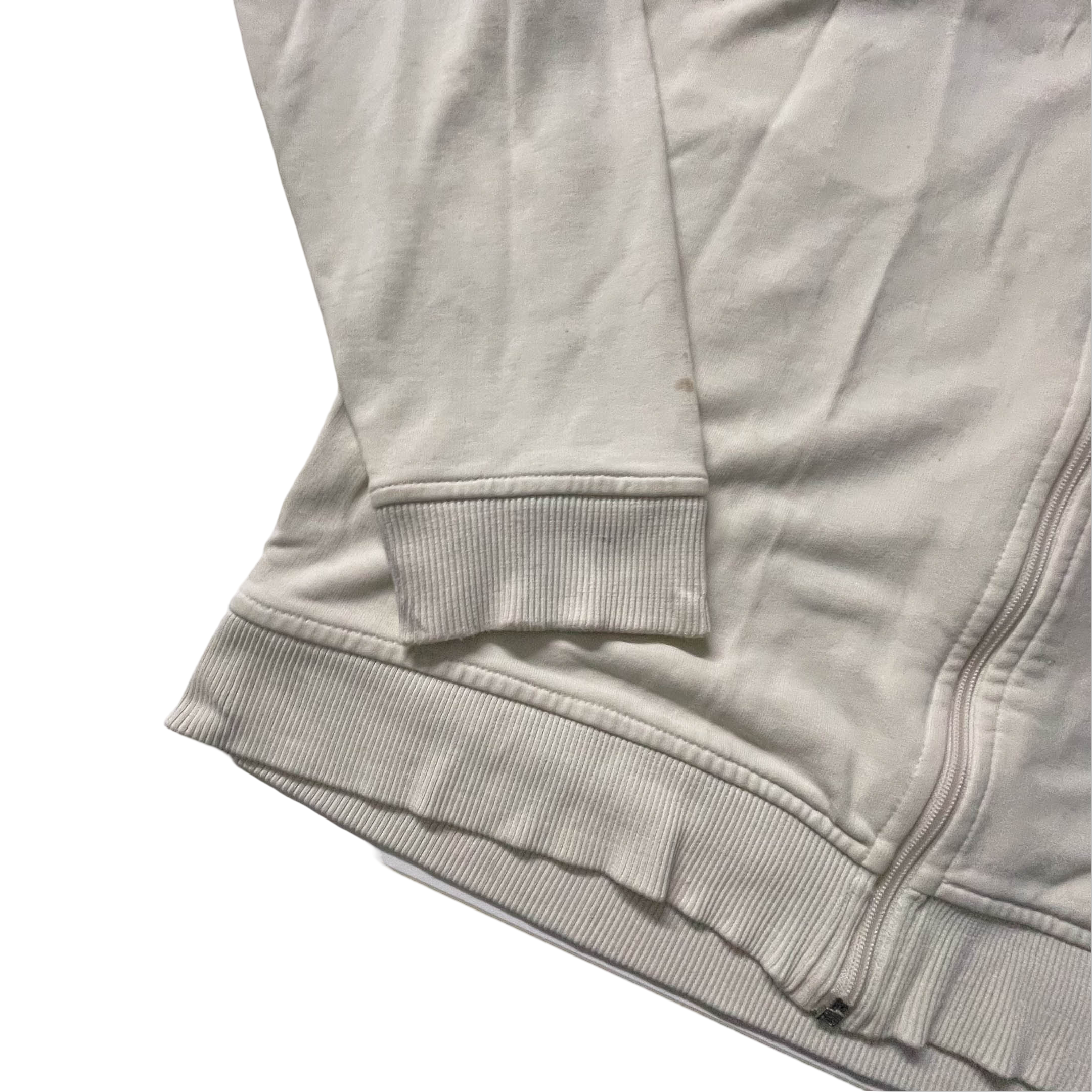 Vintage white Tom Tailor full zip high neck men's Jacket in 2XL| SKU 3841l L29 W 25