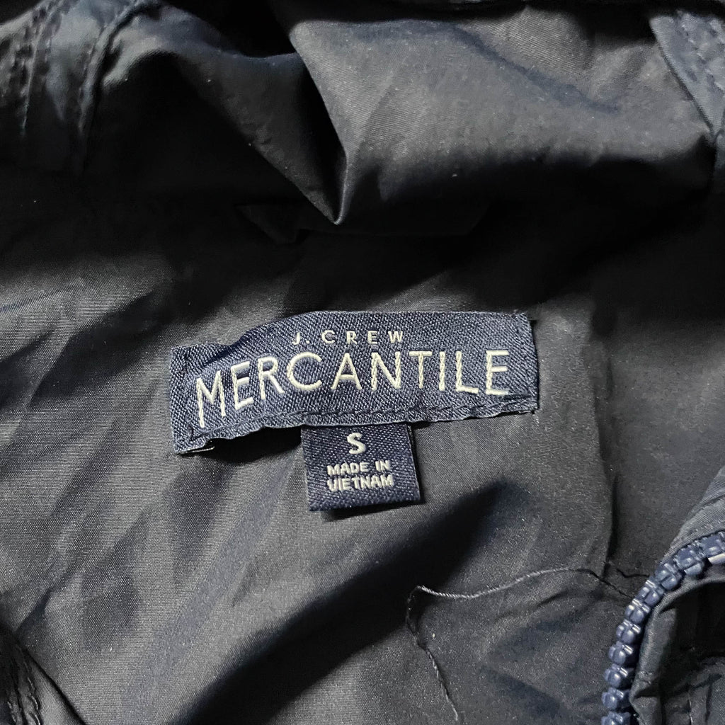 Vintage J.Crew Mercantile blue hooded rain jacket in S| Made in Vietnam|L26 W21|SKU 3844  