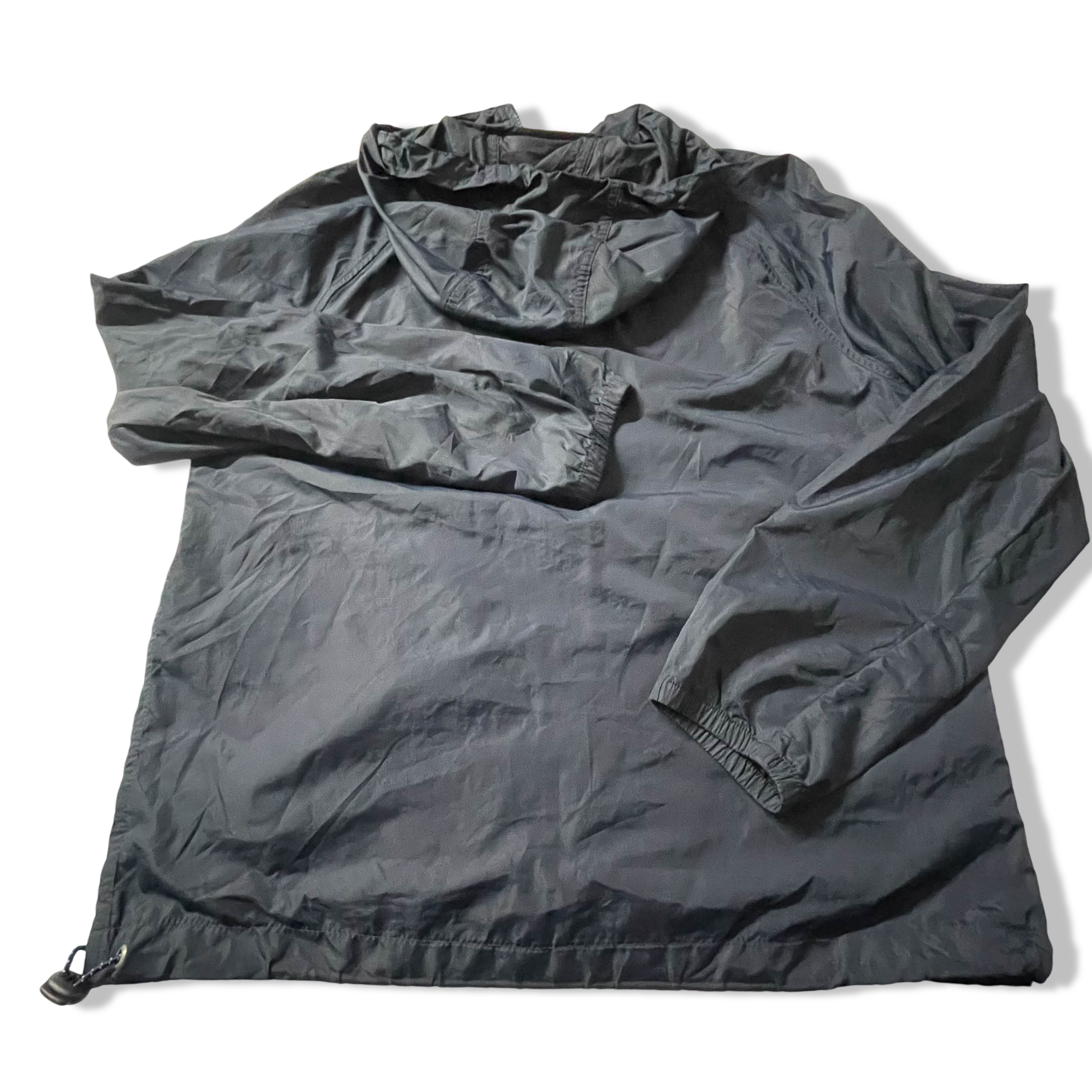 Vintage J.Crew Mercantile blue hooded rain jacket in S| Made in Vietnam|L26 W21|SKU 3844  