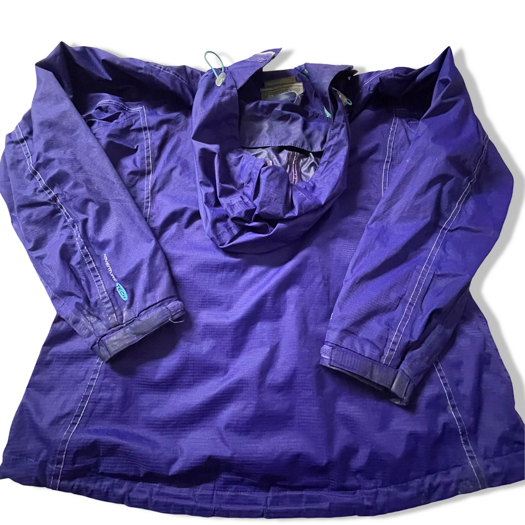 Vintage Regatta great outdoor women's purple waterproof hooded rain jacket UK 16| SKU 3845|L30 W21