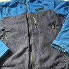 Vintage Women's 90's Diesel colour block Navy full zip high neck jacket in L|L29 W20|SKU 3846 