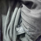 Vintage Women's 90's Diesel colour block Navy full zip high neck jacket in L|L29 W20|SKU 3846 