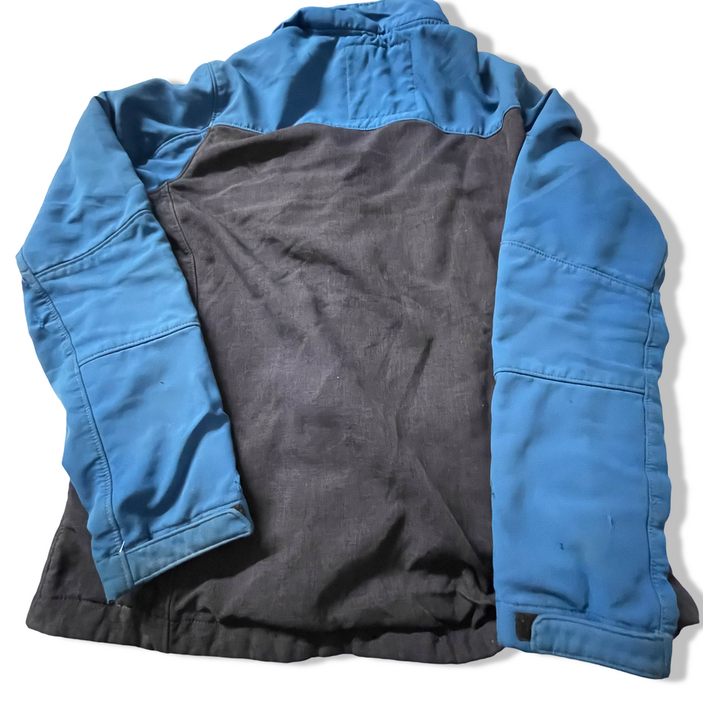 Vintage Women's 90's Diesel colour block Navy full zip high neck jacket in L|L29 W20|SKU 3846 
