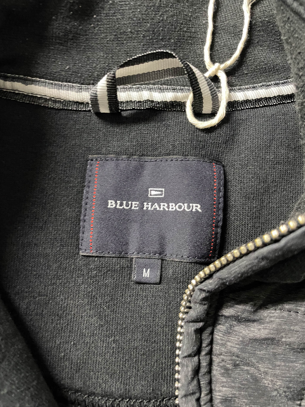 Vintage Blue Harbour Navy full zip women's jacket in M|L28 W20| SKU 3847