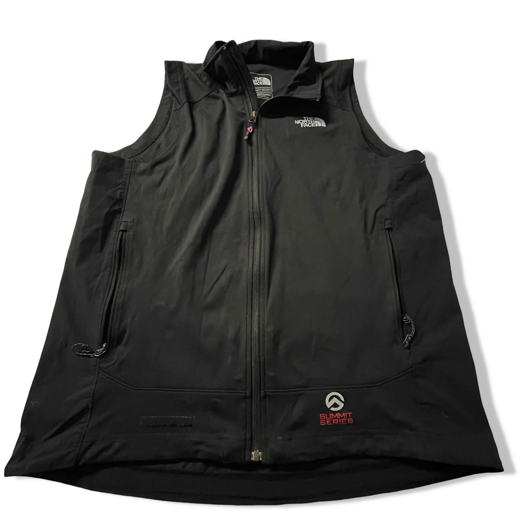 Vintage Men's The North Face summit series black full zip vest in L|Made in China|L31 W20
