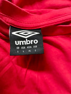 Vintage Men's Red Umbro print large tees|L28 W19| SKU 4121