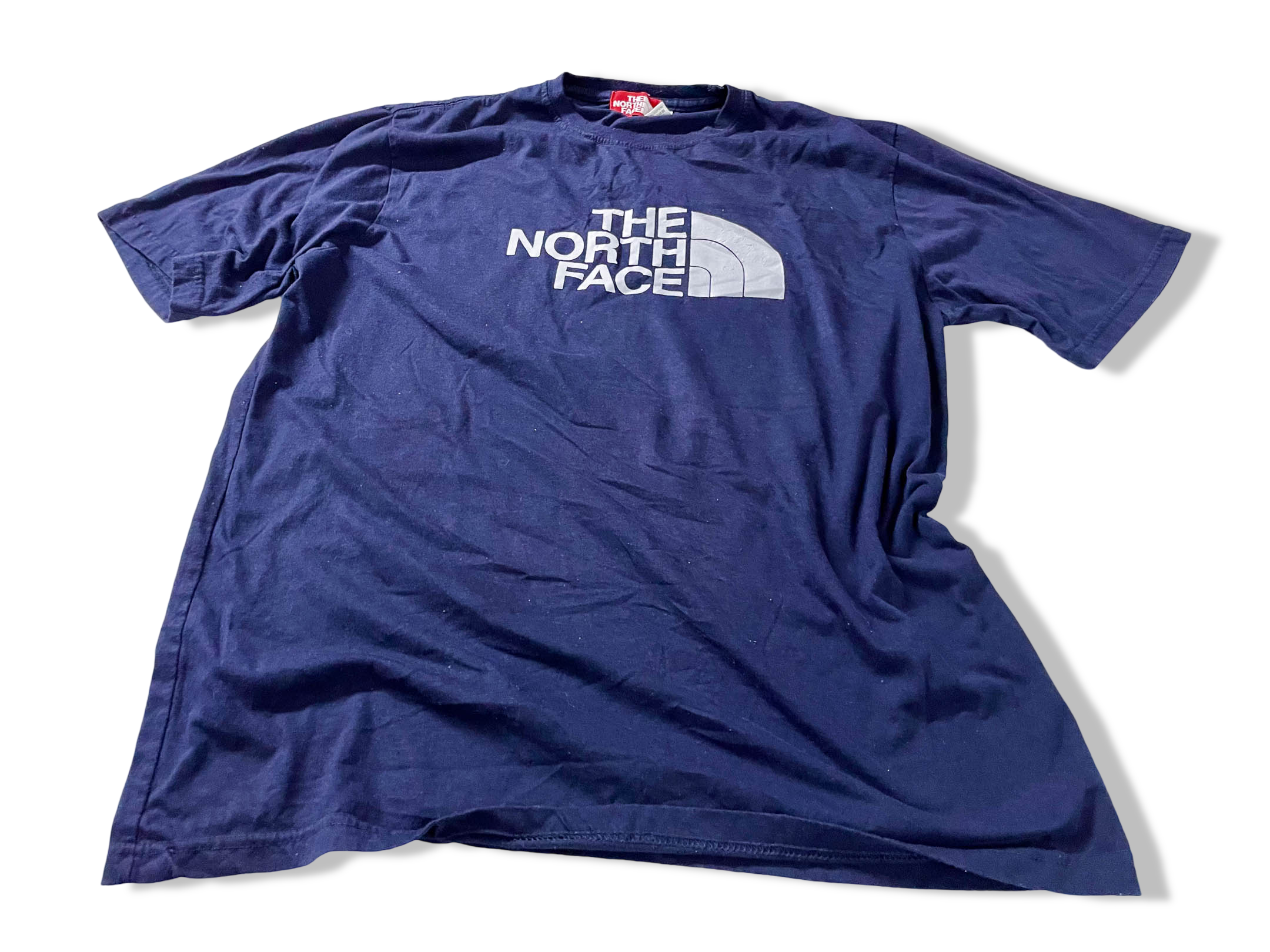 Vintage men's The north face graphics Navy tees in XL|L28 W23| SKU 4122