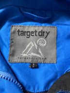 Vintage women's Target Dry blue polyester waterproof rain coat size 12|L 29 W 20