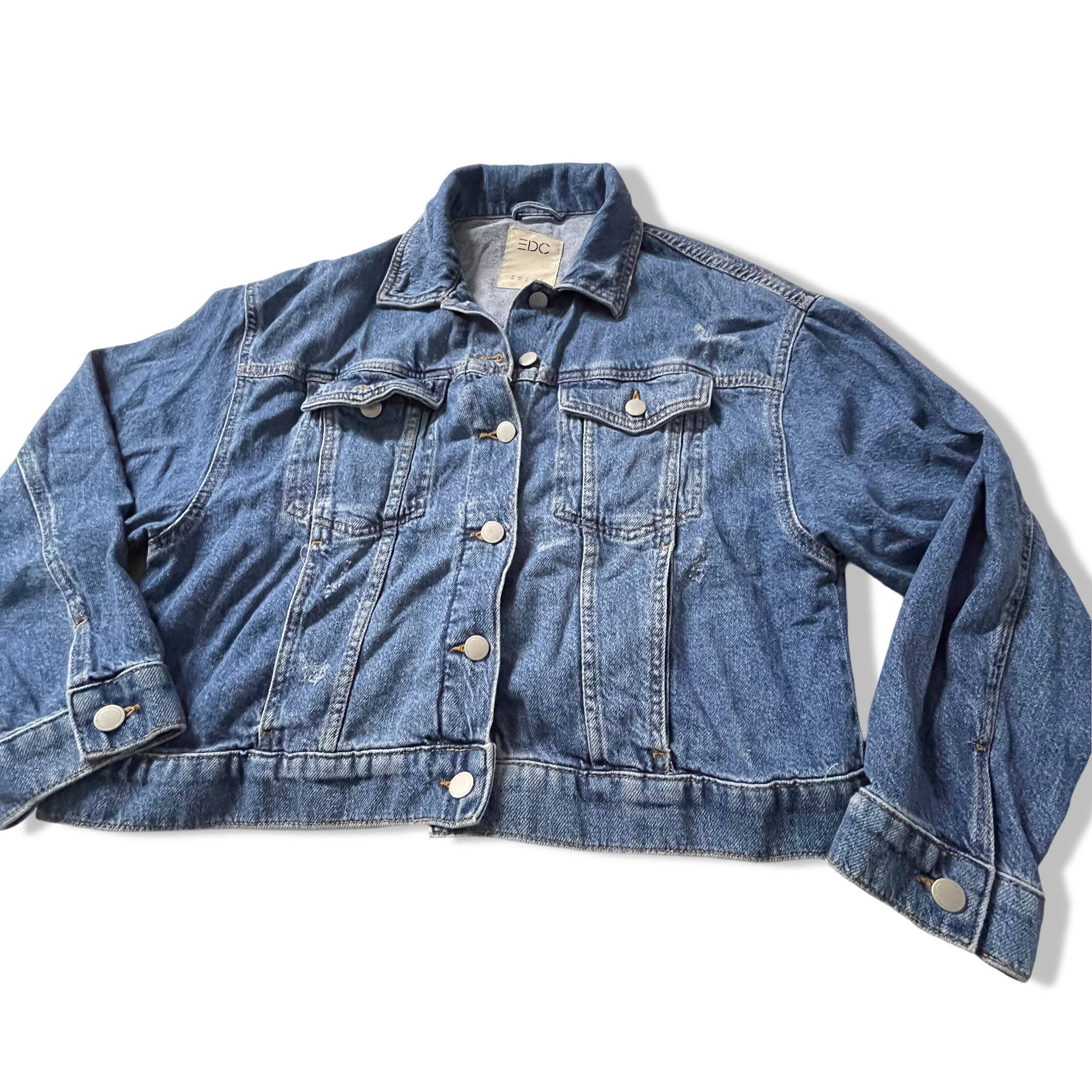 Vintage EDC Denim blue women's jacket in M| L 24 W 22