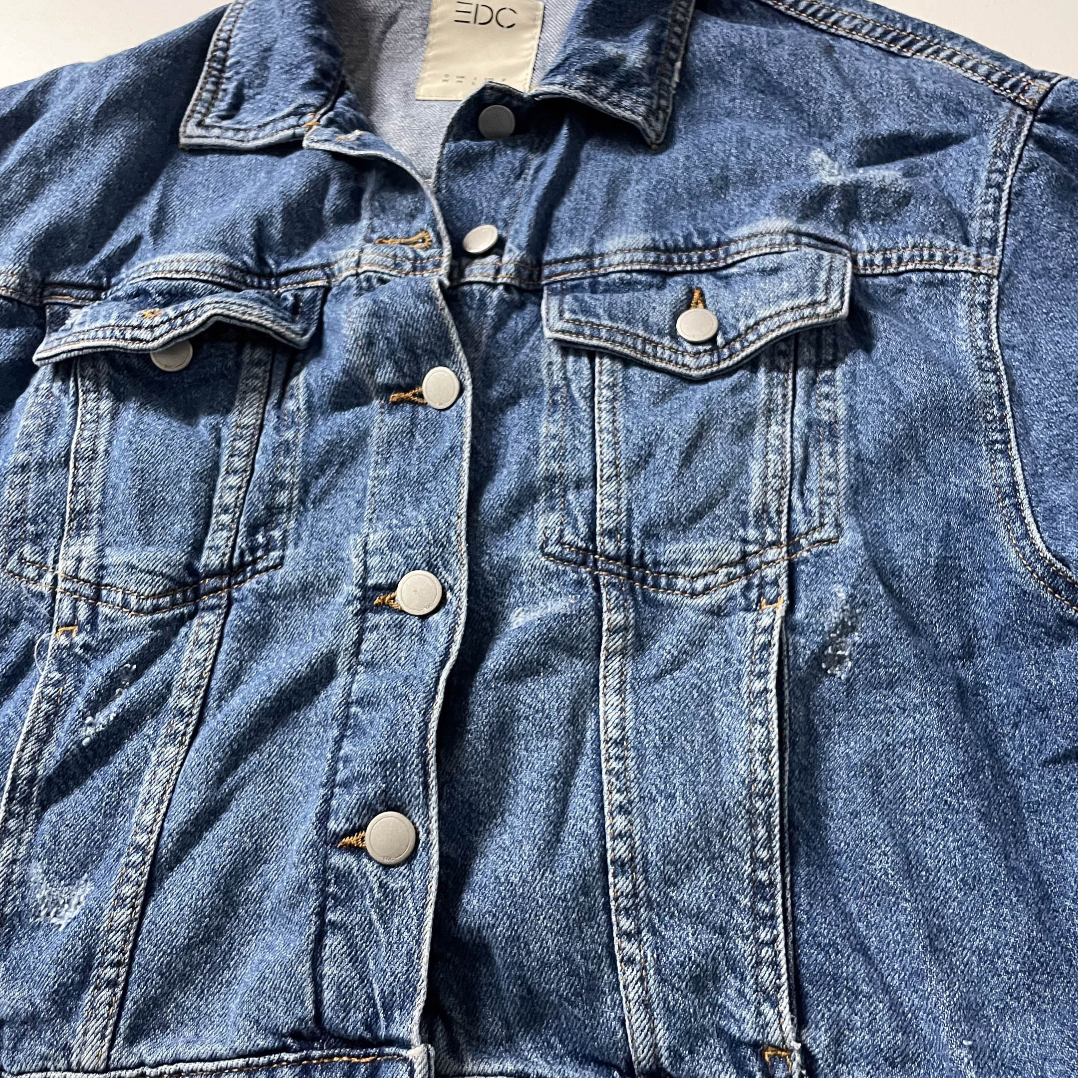 Vintage EDC Denim blue women's jacket in M| L 24 W 22