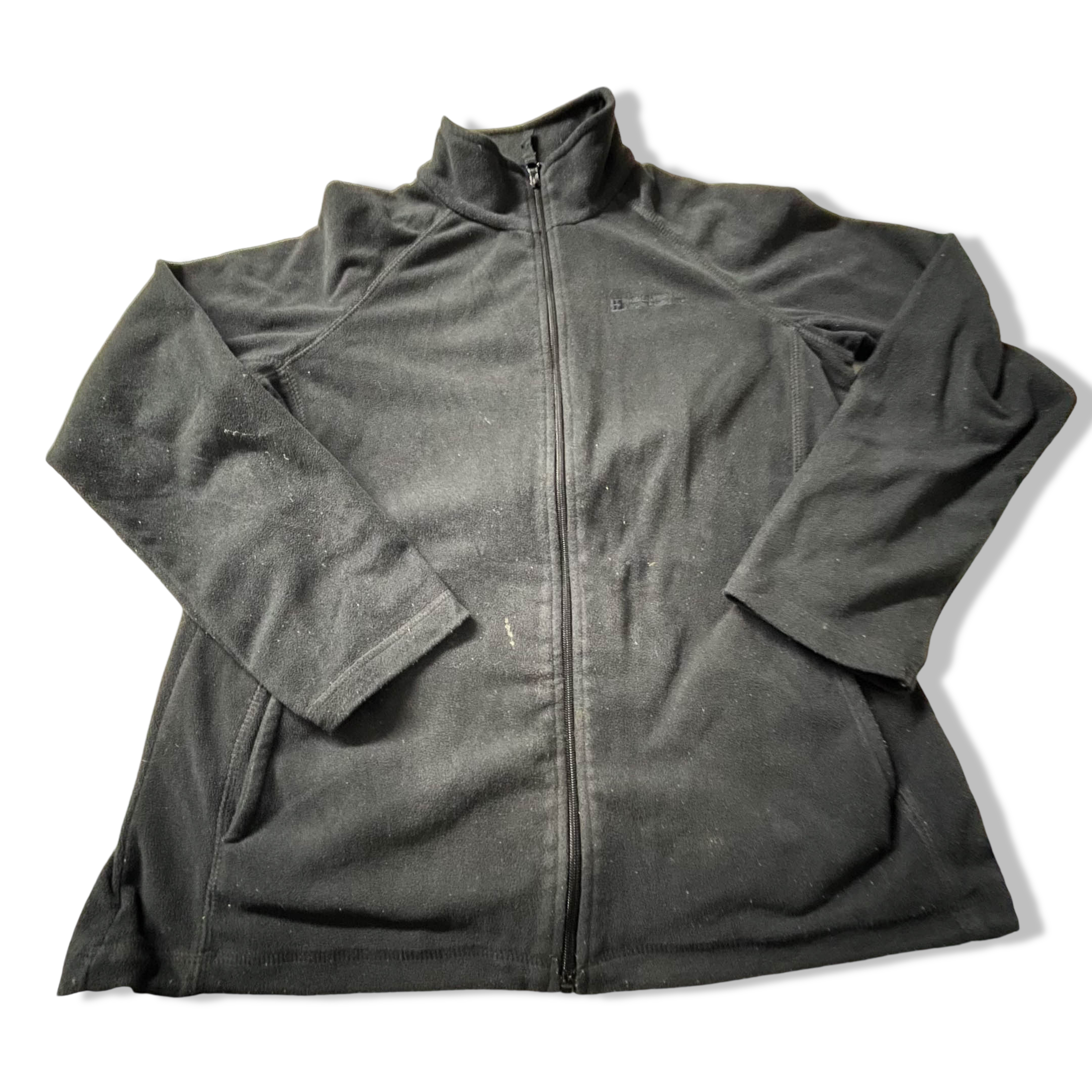 Vintage Mountain Warehouse women's black fleece full zip jacket in UK 14|L28 W20