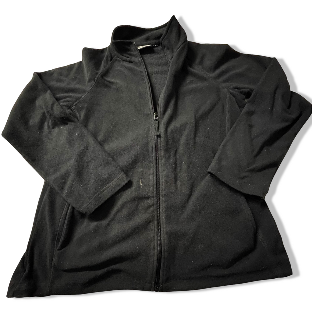 Vintage Mountain Warehouse women's black fleece full zip jacket in UK 14|L28 W20